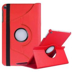 Capa Tablet Samsung Galaxy Tab A 8 T290 T295 2019 Executiva Giratória Vermelha