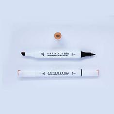 Marca Texto Artools Pictom Pontas Broad e Brush Amarelo Y823