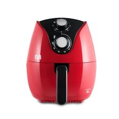 Fritadeira Elétrica sem óleo Air Fryer 4L 1500W 127V com Timer Sonoro Vermelho Multi - GO203