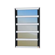 Janela de Alumínio Basculante 100x40cm Vidro Espelhado Elite Brimak