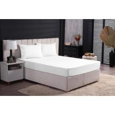 Jogo de Lençol Casal 3 Peças Cama Box e Comum 100% Algodão Percal 180 