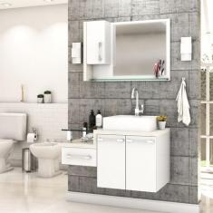 Gabinete para Banheiro C/cuba Q39 e Espelheira Legno 830 - Compace, Br