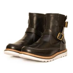 Bota Coturno Motocicle Masculino Couro - RANCLAFE CALÇADOS, Preto, 41