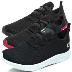 Kit 3 Tênis Masculino Boost Evoltenn Esportivo Colmeia, 38, Black, Ver