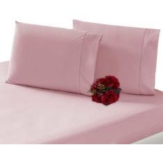 Jogo Lençol 3 Peças Cama Viúva 100% Algodão 200 Fios Percal - INGRID B