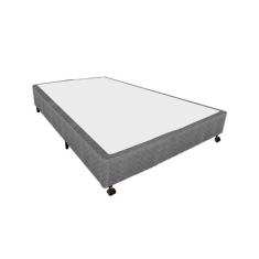 Cama Box Base Universal Viúva Poli Tecido Gray (128x188x27) - Castor