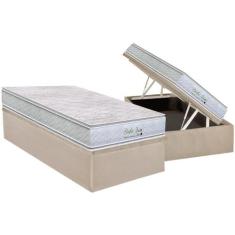 Cama Box Baú Solteiro: Colchão Molas MasterPocket Ensacadas Orthoflex 