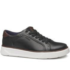 Tênis Casual Pegada Masculino em Couro Preto 110931-06-Masculino