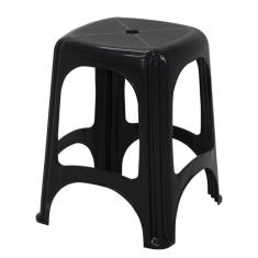 Kit 8 Banqueta Tramontina Niteroi em Polipropileno Preto