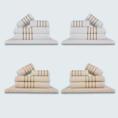 Jogo De Toalhas 20 Pçs Coleção Montreal 100% Algodão Br+bg