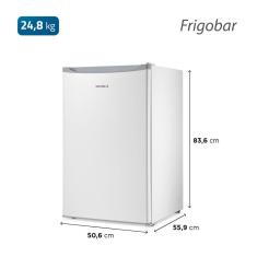Frigobar 120L Porta Reversível Mondial FGB01W120 Branco 220V