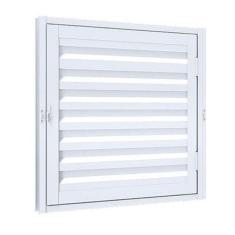 Portinhola 1 Folha Esquadrias Brasil 70x70 Branco Esquerdo