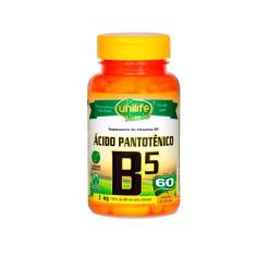 Vitamina B5 (Ácido Pantotênico) - 60 Cápsulas - Unilife