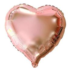 Balão Metalizado Coração - Rose Gold - 10 Polegadas