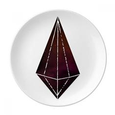 Crystal Star Universe Sky Fantasy Prato Decorativo de Porcelana Salver Prato de Jantar