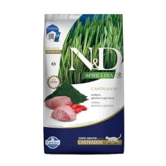Ração N&D Spirulina para Gatos Adultos Castrados Cordeiro 7kg