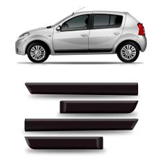 Friso lateral sandero 2008 a 2015 - kit 4 peças