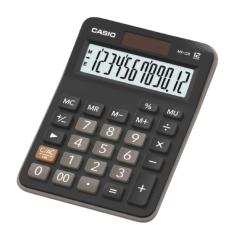 Calculadora De Mesa Casio Mx-12b-w4-dc 12 Dígitos Preta