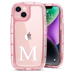 R'hllor Capa para iPhone 13 6,1 polegadas (não serve para 13 Pro), design de sabonete rosa com borda ultra grossa proteção à prova de choque capa de telefone presentes para mulheres/mães/meninas