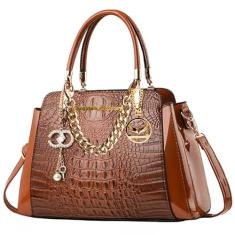 Vorgato Luxury - Bolsas Femininas - Bolsas Transversais para Mulheres, Marrom