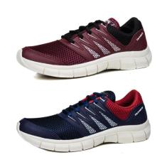 Kit 2 Pares Tenis Academia Unissex Caminhada em Nylon - Mr Light, 35, 