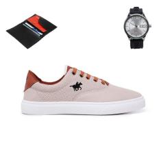 Kit Tênis Masculino Polo Legítimo + Relógio de Pulso + Carteira - Simo