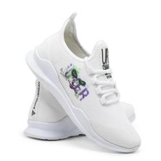 Tênis Casual Urbano Leve Com Palmilha Anatômica Confortável Branco Est