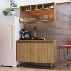 Cozinha Compacta 2 Peças 4 Portas 4 Nichos One Gralar Teka