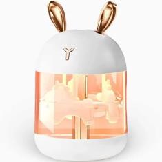 Umidificador Carrossel Abajur Com Led USB