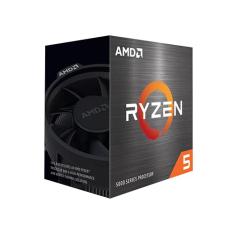 PROCESSADOR AMD RYZEN 5 5600 3.5GHz (TURBO 4.4GHz) 32MB CACHE AM4 100-100000927BOX, Cerâmica cinza