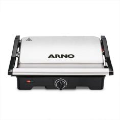 Grill Arno Dual Gnox INOX 220V, Preto e Inox, 220V