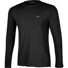 T-Shirt Ml Mizuno Nirvana, GG, Preto