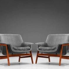 Poltrona Frattini Base Cor Teia de Aranha em material ecológico ou Nat