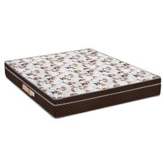 Colchão Viúva Ortopédico Orthopremium Euro Pillow Brown 128x188x26cm Espuma D28 Extra Firme Polar