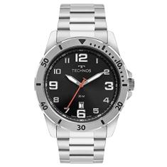 Relógio Masculino Technos Prata Analógico Com Calendário 2115MYK/1P