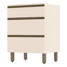 Balcão 3 Gavetas 60 cm Évelin Off White - Henn