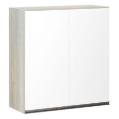 Armário 70cm 2 Portas Luci Legno Crema C/Branco Polar