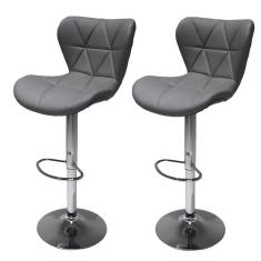 Kit 2 Banquetas Giratórias Formiga Cinza