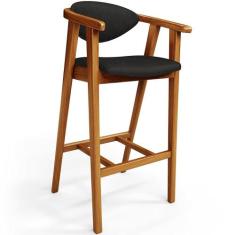 Banqueta Alta Para Cozinha Bancada Bar Sala de Jantar Fixa Cecília L02