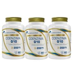 3x Coenzima Q10 200mg 60 Cápsulas - Flora nativa do brasil