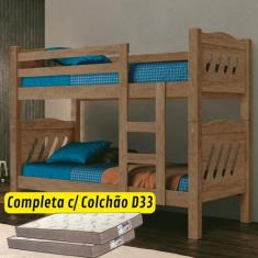 Beliche Barreto Reforçada c/ 02 Colchões D33 14CM de Altura - Fênix , 