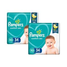 Fralda Pampers Confort Sec Tamanho XG com 68 Unidades