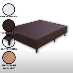 Base Box Viúva Padrão Suede Liso (1,20 x 1,88 m) Com 37 cm de altura P