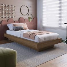 Cama Solteiro Zurique Marrom - Art In Móveis