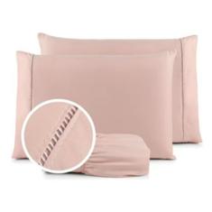 Jogo de Lençol Várias Peças Tecido Acetinado Micropercal 400Fios Fronh