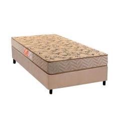 Cama Box Solteiro: Colchão Espuma D33 Paropas Pasquale Wave Clean + Ba