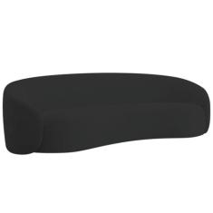 Sofá 3 Lugares 200cm Orgânico Luxo Recepção Amore Bouclé - Amarena Móv