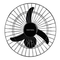 Ventilador de Parede Oscilante, NEW, Preto, 50cm, 127v, Ventisol