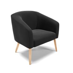 Poltrona Suede Pés Palito D'rossi Preto