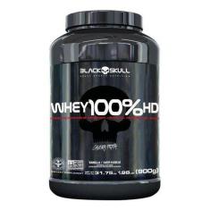 Whey 100% Hd Black Skull - Cookies Cream - Pote 900G